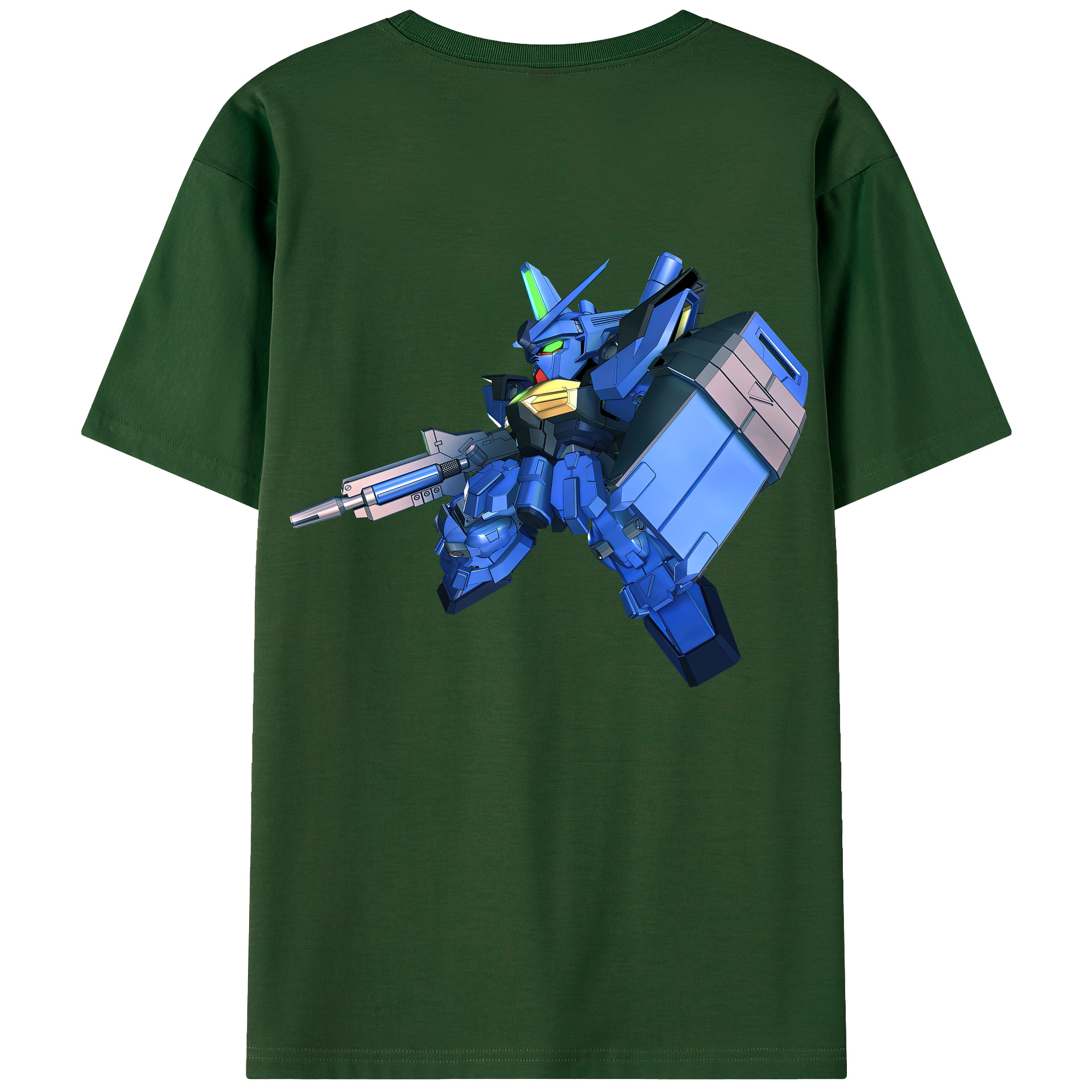 （画像用） 機動戦士ガンダム Mobile Suit Gundam 綿100％半袖Tシャツ（背面プリント）